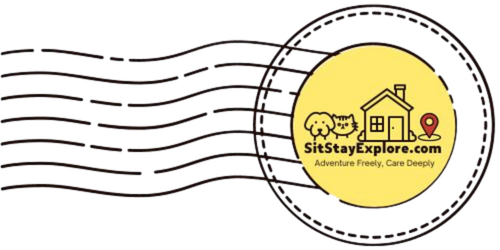 Sit Stay Explore postmark logo